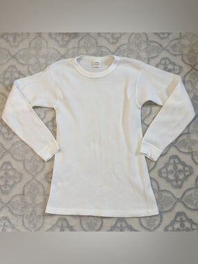 Thermal Long Sleeve Tee - White - Unbranded